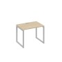 А4 С4 012 ДК (Дуб скандинавский/Серый) Стол письменный на металлокаркасе QUATTRO