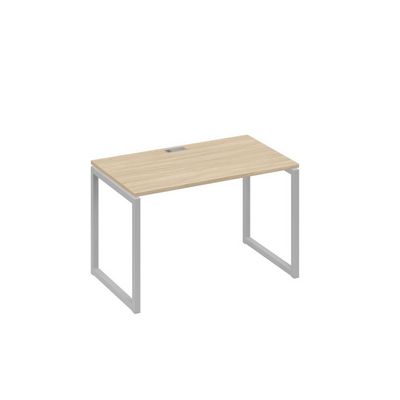 А4 С4 013 ДК (Дуб скандинавский/Серый) Стол письменный на металлокаркасе QUATTRO