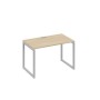 А4 С4 013 ДК (Дуб скандинавский/Серый) Стол письменный на металлокаркасе QUATTRO