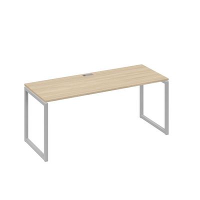 А4 С4 016 ДК (Дуб скандинавский/Серый) Стол письменный на металлокаркасе QUATTRO