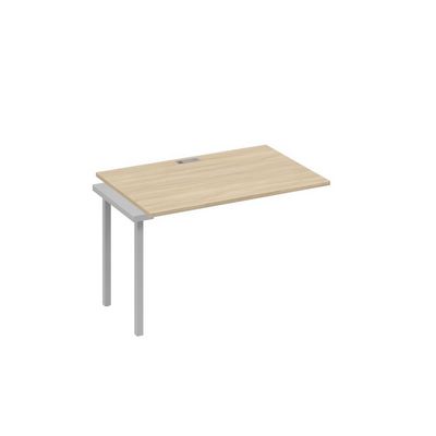 А4 С4 023-1 ДК (Дуб скандинавский/Серый) Секция стола 120 рабочей станции на каркасе QUATTRO
