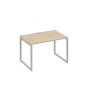 А4 С4 023 ДК (Дуб скандинавский/Серый) Стол письменный на металлокаркасе QUATTRO