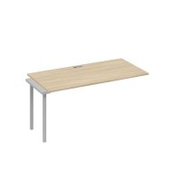 А4 С4 025-1 ДК (Дуб скандинавский/Серый) Секция стола 160 рабочей станции на каркасе QUATTRO