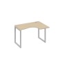 А4 С4 032 ДК (Дуб скандинавский/Серый) Стол эргономичный правый "Классика" на металлокаркасе QUATTRO
