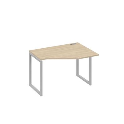 А4 С4 052 ДК (Дуб скандинавский/Серый) Стол эргономичный правый "Техно" на металлокаркасе QUATTRO