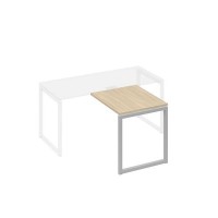 А4 С4 073 ДК (Дуб скандинавский/Серый) Брифинг-приставка с каркасом QUATTRO