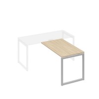 А4 С4 074 ДК (Дуб скандинавский/Серый) Брифинг-приставка с каркасом QUATTRO