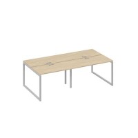 А4 С4 170-2 ДК (Дуб скандинавский/Серый) Станция 4х120 рабочая с металлокаркасом QUATTRO