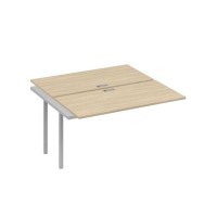 А4 С4 174-1 ДК (Дуб скандинавский/Серый) Секция станции на металлокаркасе QUATTRO 2х140