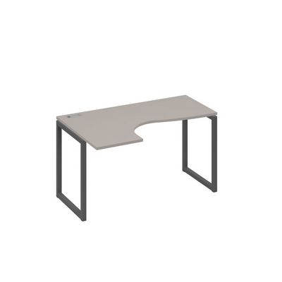 А4 А4 033 МП (Мокко премиум/Антрацит) Стол эргономичный левый "Классика" на металлокаркасе QUATTRO