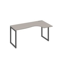 А4 А4 036 МП (Мокко премиум/Антрацит) Стол эргономичный правый "Классика" на металлокаркасе QUATTRO