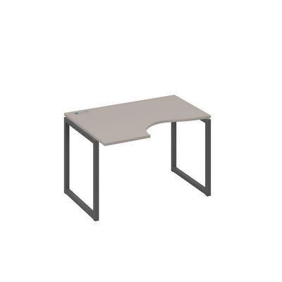 А4 А4 041 МП (Мокко премиум/Антрацит) Стол эргономичный левый "Классика" на металлокаркасе QUATTRO