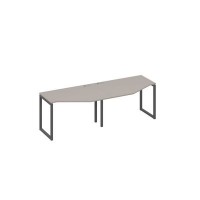 А4 А4 051-2 МП (Мокко премиум/Антрацит) Рабочая станция опоры QUATTRO столы Техно 2х120