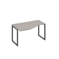 А4 А4 053 МП (Мокко премиум/Антрацит) Стол эргономичный левый "Техно" на металлокаркасе QUATTRO