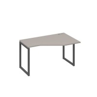 А4 А4 054 МП (Мокко премиум/Антрацит) Стол эргономичный правый "Техно" на металлокаркасе QUATTRO