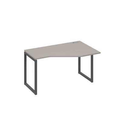 А4 А4 054 МП (Мокко премиум/Антрацит) Стол эргономичный правый "Техно" на металлокаркасе QUATTRO