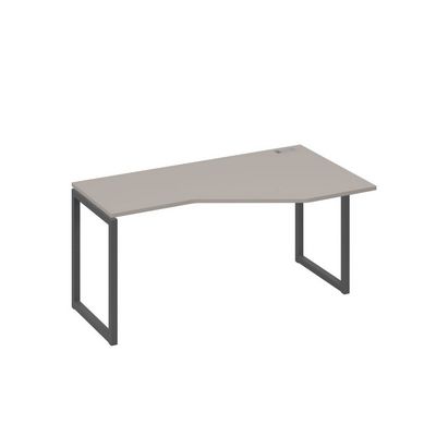 А4 А4 056 МП (Мокко премиум/Антрацит) Стол эргономичный правый "Техно" на металлокаркасе QUATTRO