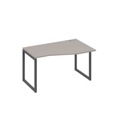А4 А4 064 МП (Мокко премиум/Антрацит) Стол эргономичный правый "Техно" на металлокаркасе QUATTRO