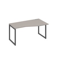 А4 А4 066 МП (Мокко премиум/Антрацит) Стол эргономичный правый "Техно" на металлокаркасе QUATTRO