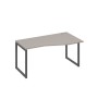 А4 А4 066 МП (Мокко премиум/Антрацит) Стол эргономичный правый "Техно" на металлокаркасе QUATTRO