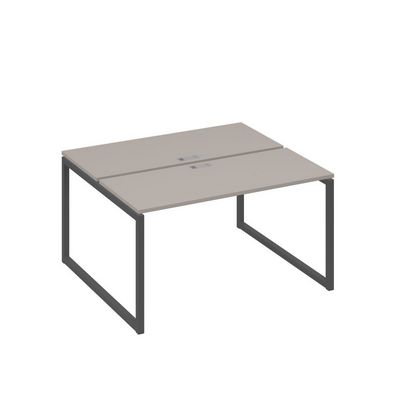 А4 А4 171 МП (Мокко премиум/Антрацит) Рабочая станция на каркасе QUATTRO столы 2х140