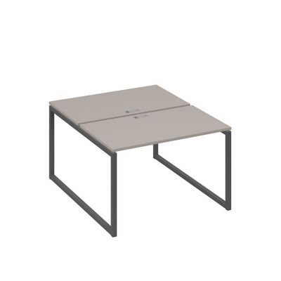 А4 А4 173 МП (Мокко премиум/Антрацит) Рабочая станция на каркасе QUATTRO столы 2х120