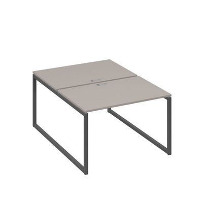 А4 А4 176 МП (Мокко премиум/Антрацит) Рабочая станция на каркасе QUATTRO столы 2х120