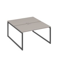 А4 А4 177 МП (Мокко премиум/Антрацит) Рабочая станция на каркасе QUATTRO столы 2х140