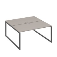 А4 А4 178 МП (Мокко премиум/Антрацит) Рабочая станция на каркасе QUATTRO столы 2х160