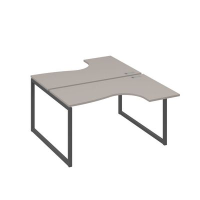 А4 А4 181 МП (Мокко премиум/Антрацит) Рабочая станция опоры QUATTRO столы 2х140 Классика