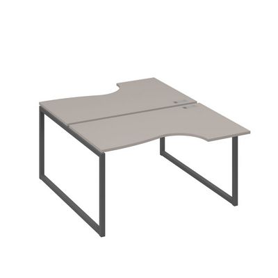 А4 А4 184 МП (Мокко премиум/Антрацит) Рабочая станция опоры QUATTRO столы 2х140 Классика