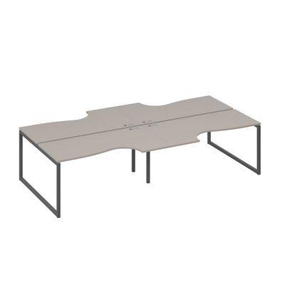 А4 А4 185-2 МП (Мокко премиум/Антрацит) Станция рабочая QUATTRO 4х160 со столами Классика