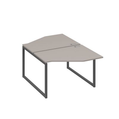 А4 А4 186 МП (Мокко премиум/Антрацит) Рабочая станция опоры QUATTRO со столами Техно 2х120