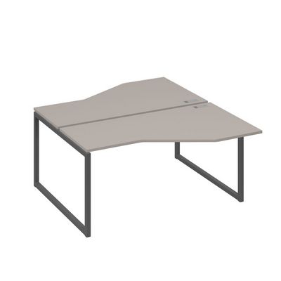 А4 А4 188 МП (Мокко премиум/Антрацит) Рабочая станция опоры QUATTRO со столами Техно 2х160