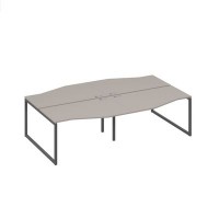 А4 А4 190-2 МП (Мокко премиум/Антрацит) Рабочая станция 4х140 столы Техно каркас QUATTRO