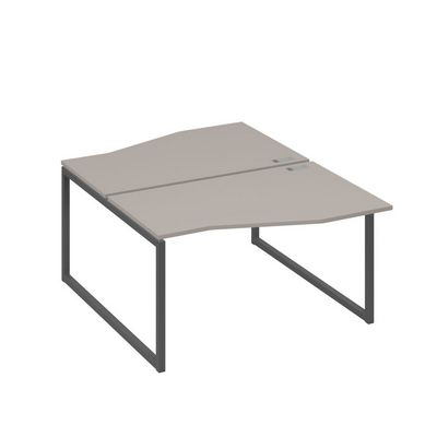 А4 А4 190 МП (Мокко премиум/Антрацит) Рабочая станция каркас QUATTRO столы 2х140 Техно