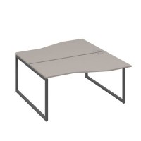 А4 А4 191 МП (Мокко премиум/Антрацит) Рабочая станция каркас QUATTRO столы 2х160 Техно