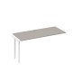 А4 Б4 015-1 МП (Мокко премиум/Белый) Секция стола 160 рабочей станции на каркасе QUATTRO