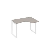 А4 Б4 032 МП (Мокко премиум/Белый) Стол эргономичный правый "Классика" на металлокаркасе QUATTRO