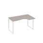 А4 Б4 044 МП (Мокко премиум/Белый) Стол эргономичный правый "Классика" на металлокаркасе QUATTRO