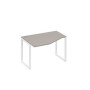 А4 Б4 051 МП (Мокко премиум/Белый) Стол эргономичный левый "Техно" на металлокаркасе QUATTRO
