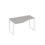 А4 Б4 053 МП (Мокко премиум/Белый) Стол эргономичный левый "Техно" на металлокаркасе QUATTRO