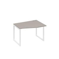 А4 Б4 062 МП (Мокко премиум/Белый) Стол эргономичный правый "Техно" на металлокаркасе QUATTRO