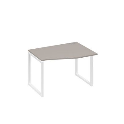 А4 Б4 062 МП (Мокко премиум/Белый) Стол эргономичный правый "Техно" на металлокаркасе QUATTRO