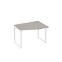 А4 Б4 062 МП (Мокко премиум/Белый) Стол эргономичный правый "Техно" на металлокаркасе QUATTRO