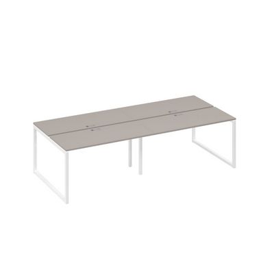 А4 Б4 171-2 МП (Мокко премиум/Белый) Станция 4х140 рабочая с металлокаркасом QUATTRO