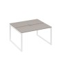 А4 Б4 171 МП (Мокко премиум/Белый) Рабочая станция на каркасе QUATTRO столы 2х140