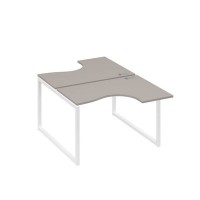 А4 Б4 180 МП (Мокко премиум/Белый) Рабочая станция опоры QUATTRO столы 2х120 Классика