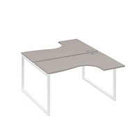 А4 Б4 181 МП (Мокко премиум/Белый) Рабочая станция опоры QUATTRO столы 2х140 Классика