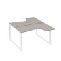 А4 Б4 181 МП (Мокко премиум/Белый) Рабочая станция опоры QUATTRO столы 2х140 Классика